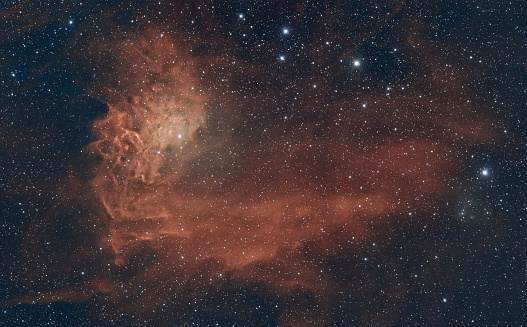 The Flaming Nebula captured with an amateur telescope