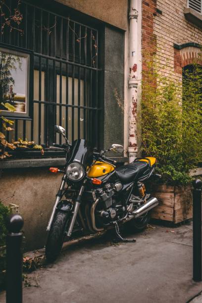 Derbyshire, United Kingdom – February 01, 2024: Authentic Paris streets shot at daytime.