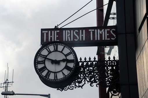 Dublin Ireland 01.14.2024...photo of the irish times newspaper building