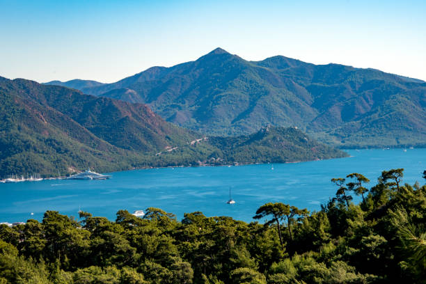 View of Marmaris from behind the red pines