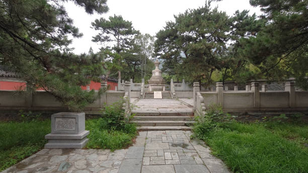 istock Sun Chuanfang's cemetery, Chinese traditional cemetery architectural landscape, Beijing Botanical Garden 2021297290