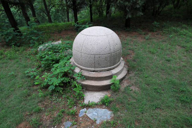 istock Granite architectural landscape in Beijing Botanical Garden 2021299381