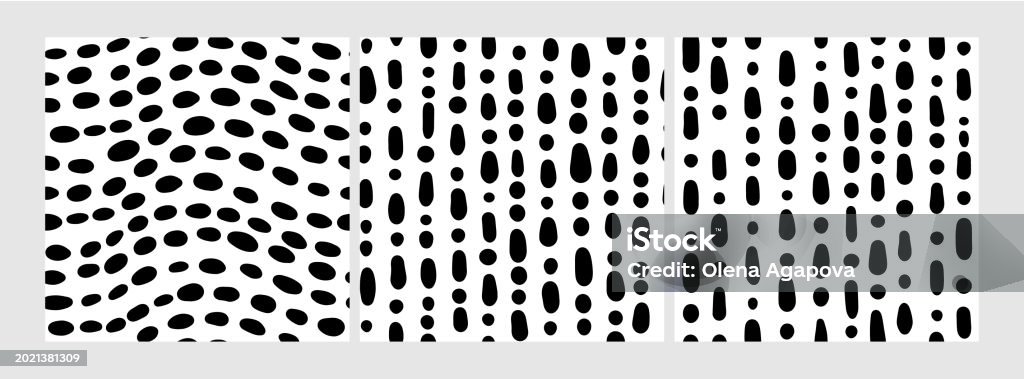 Small Dash Patterns Set Seamless Minimal Dash Pattern Small Elements ...