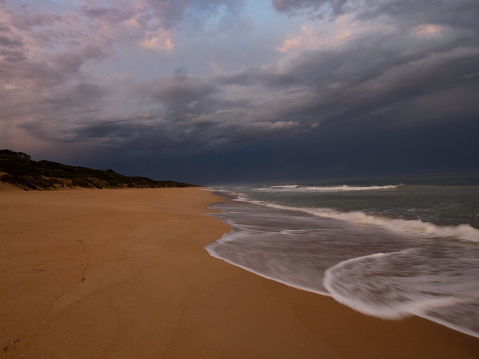Sunset storm at Paradise Beach Victoria
