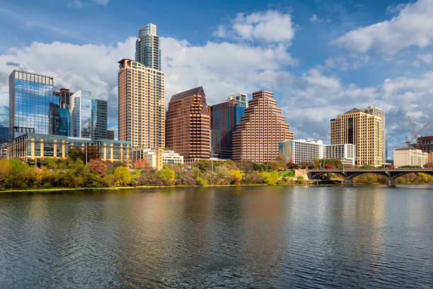 istock Austin downtown skyline on the Colorado River in Austin, Texas. 2021441587