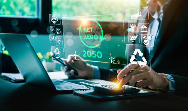 istock Sustainable energy solutions for a carbon-neutral futureEnvironmental responsibility and global conservation effortsClimate change strategy and emission reduction goals by 2050 innovations 2021500325