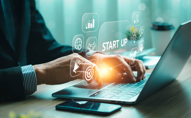 istock Global tech startup innovates to connect customers worldwide. Emphasizes creativity, resource management for sustainability. Clear leadership, digital marketing. Startup business concept 2021524280