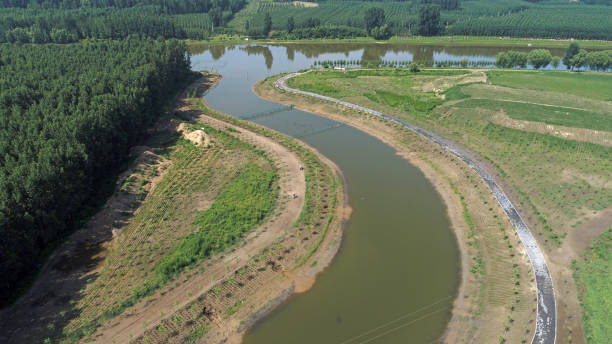 istock Canal natural scenery, North China 2021637656