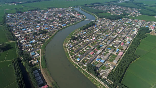 istock Canal natural scenery, North China 2021638695