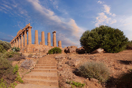 Valley of the Temples, is an archaeological site in Agrigento (ancient Greek Akragas), Sicily. It is one of the most outstanding examples of ancient Greek art and architecture of Magna Graecia