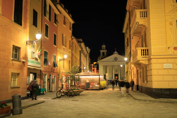 istock Sestri Levante at night 2021774694