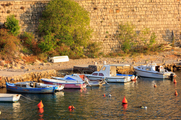 istock Croatian town port 2021777406