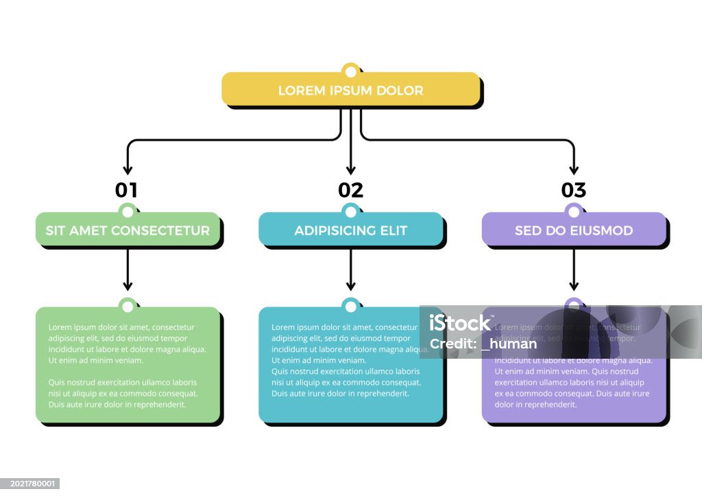 Three Flow Chart Flowchart With 3 Elements Stock Illustration - Download Image Now ...