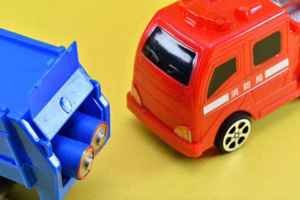 istock Fire truck and garbage truck 2021782096
