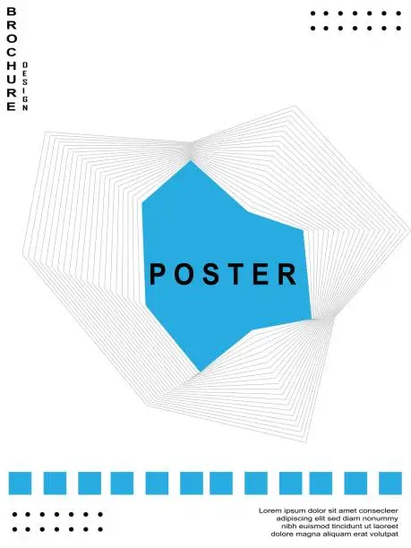 Vector illustration of Abstract geometric arrange line pattern background for brochure, template, poster design