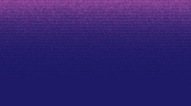 Vector illustration of Pink and purple half tone dots gradient background vector illustration