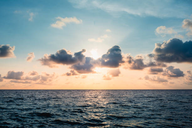istock sunset on the sea with cloudy skies 2021836023