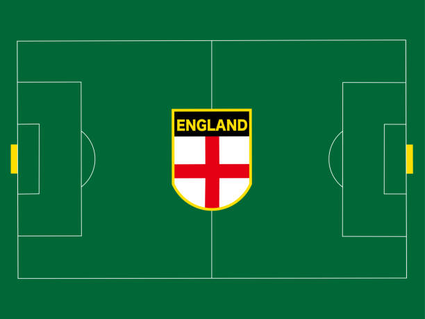 englischer fußballplatz - fan england british culture english culture stock-grafiken, -clipart, -cartoons und -symbole