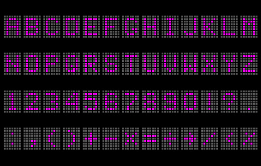 Led Digital Letters Vector Set Stock Illustration - Download Image Now ...