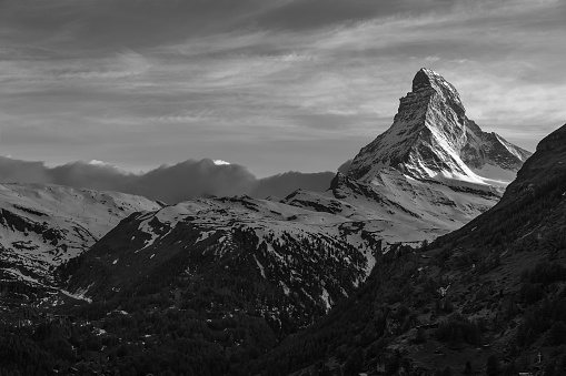 Aiguille Verte and the Mont Blanc Massif