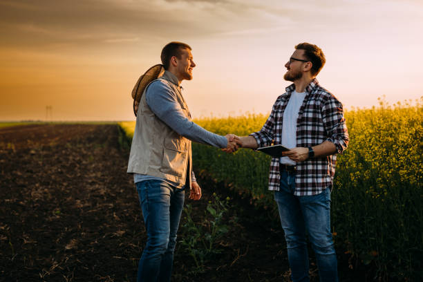 farmers on field