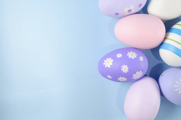 istock Easter eggs backgrounds copy space stock photo 2022042306