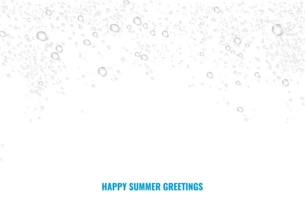 Vector illustration of Summer greetings vector material