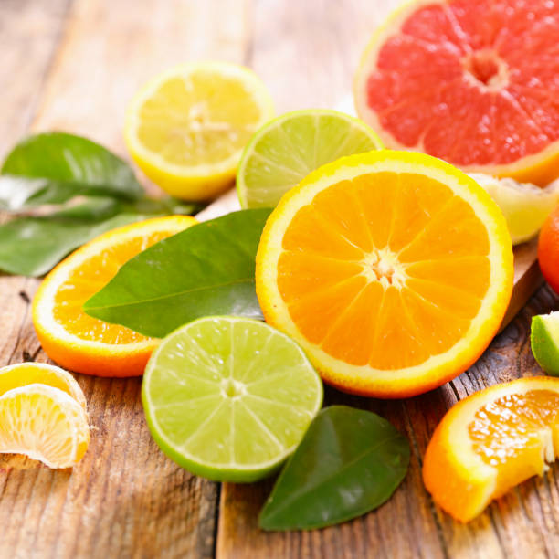istock Various citrus fruits and leaves 2022078180