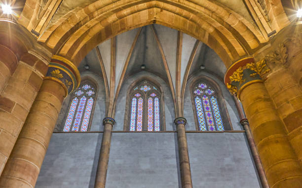 Colmar, France - September 21, 2022: Detail of the apse of the St. Martin Collegiate Church