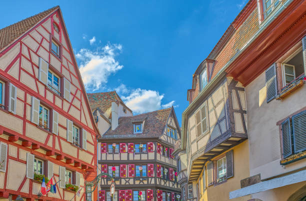 Colmar, France, the colorful half timbered house of the old town