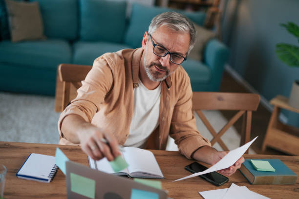 istock Businessman working from home 2022149291