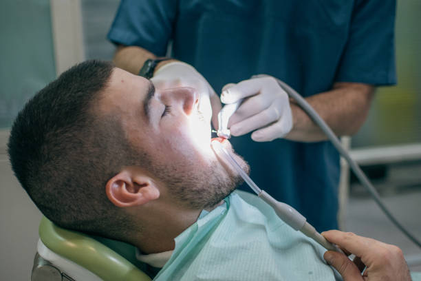 istock grinding the patient's teeth with a turbine 2022198393