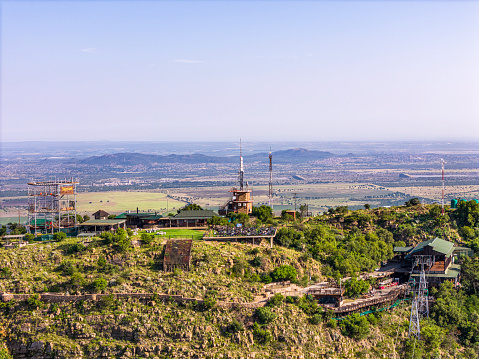 Viewpoint from the top of the Magaliesberg Mountain where the Cable Car takes the tourists