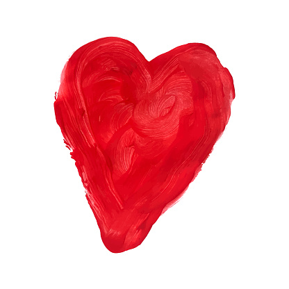 Red Heart Shape Vector Illustration
