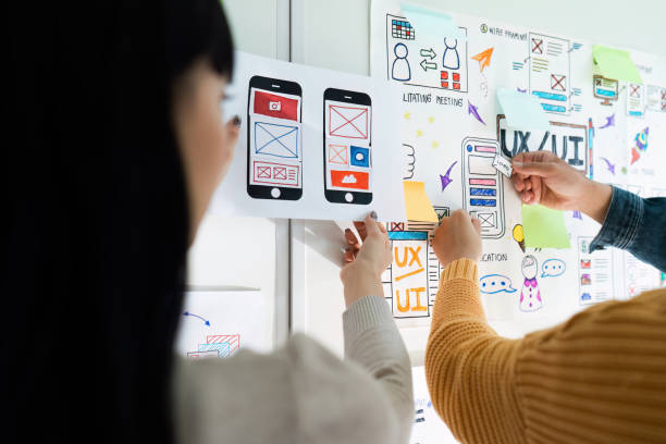 istock team of UI UX web designer are working together to develop mobile responsive websites with UI UX front end designer previews 2022318580