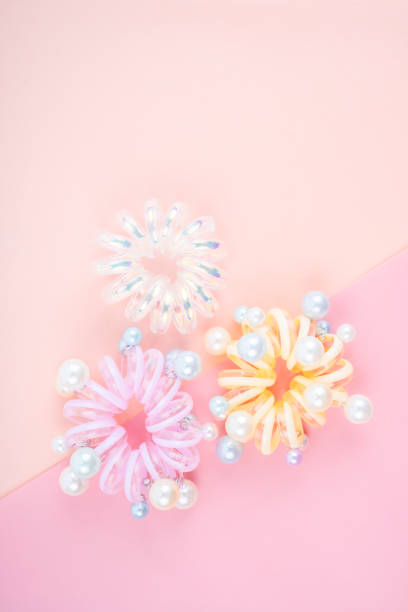 istock Colorful plastic hair elastics set. 2022335250