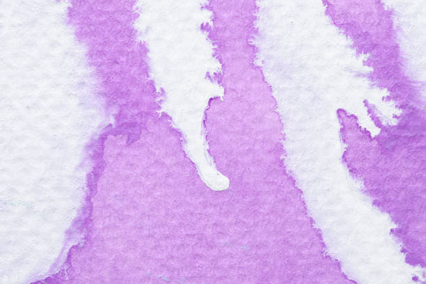 Watercolor light purple ombre background texture. Aquarelle abstract pastel lavender gradient backdrop.