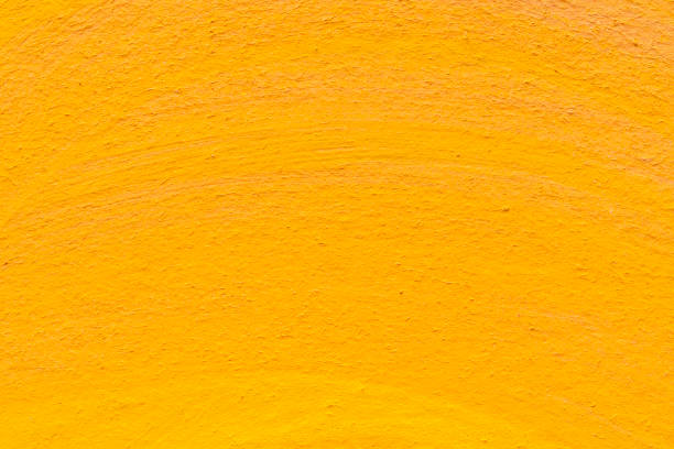Painted Color Background, Abstract Orange Color Paint Texture.