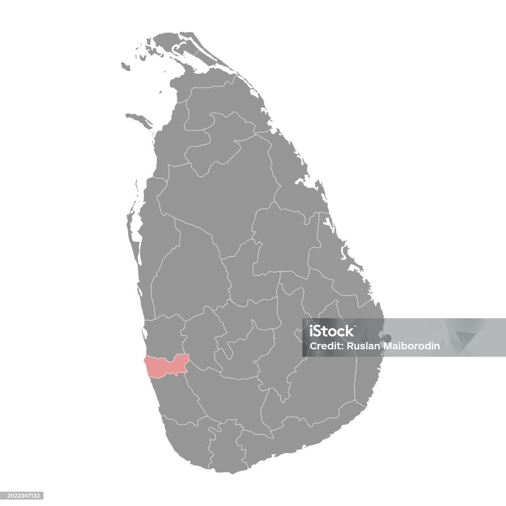 Colombo Map Vector Colombo District Map Administrative Division Of Sri Lanka Vector ...