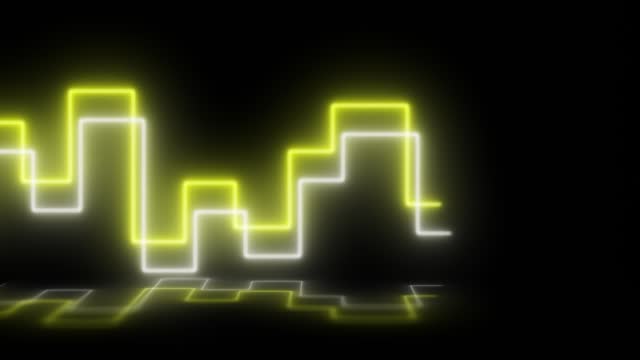 4k Abstract colorful background with bright neon rays and glowing lines. looping background. Speed of light. Seamless loop animation