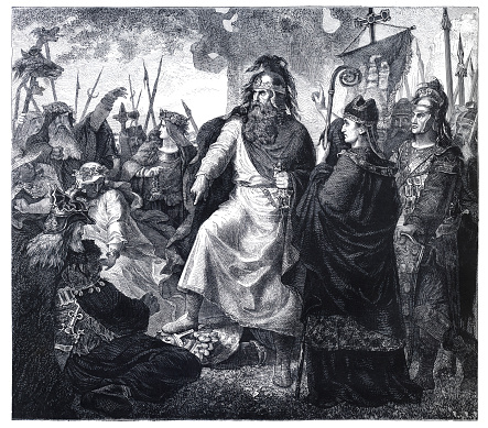 The Massacre of Verden was an event during the Saxon Wars where the Frankish king Charlemagne ordered the death of 4,500 Saxons in October 782. Charlemagne claimed suzerainty over Saxony and in 772 destroyed the Irminsul, an important object in Saxon paganism, during his intermittent thirty-year campaign to Christianize the Saxons.
Charlemagne ( 2 April 748 – 28 January 814 ) was King of the Franks from 768, King of the Lombards from 774, and Emperor from 800, all until his death. Charlemagne succeeded in uniting the majority of Western and Central Europe, and he was the first recognized emperor to rule Western Europe after the fall of the Western Roman Empire approximately three centuries earlier. Charlemagne's rule saw a program of political and societal changes that had a lasting impact on Europe in the Middle Ages.
Original edition from my own archives
Source : 1884 Ilustración Artística