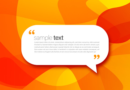 Speech bubble banner, quote, infographic. Social media post template designs for quotes. Empty speech bubble, quotation mark and text box