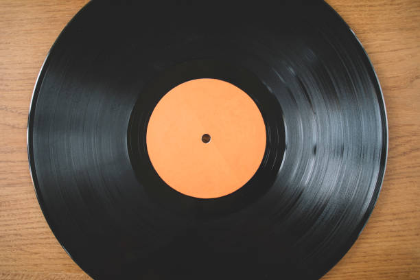 istock Close up of long play record 2022417469