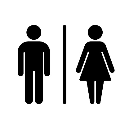 Toilet icon. Carefully layered and grouped for easy editing.