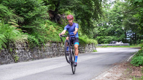 istock Bicycle racing cyclist on asphalt road 2022486982