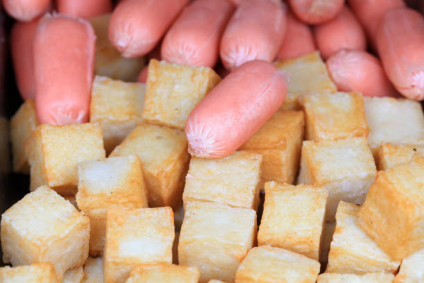 Traditional Chinese food -- ham and tofu