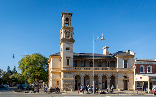 Beechworth, Australia, April 2018, Post office building in the rural town of Beechworth, Victoria, Australia