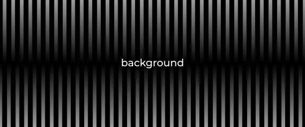 Vector illustration of Abstract black background with light stripes