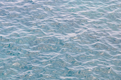 Close-up background shot of water texture in shades of blue.