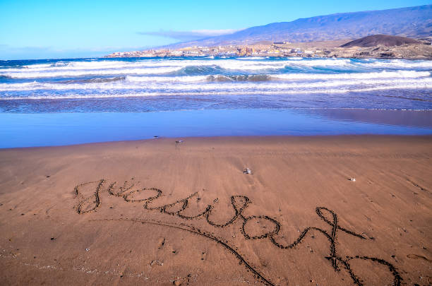 istock Word Written on the Sand 2022689863